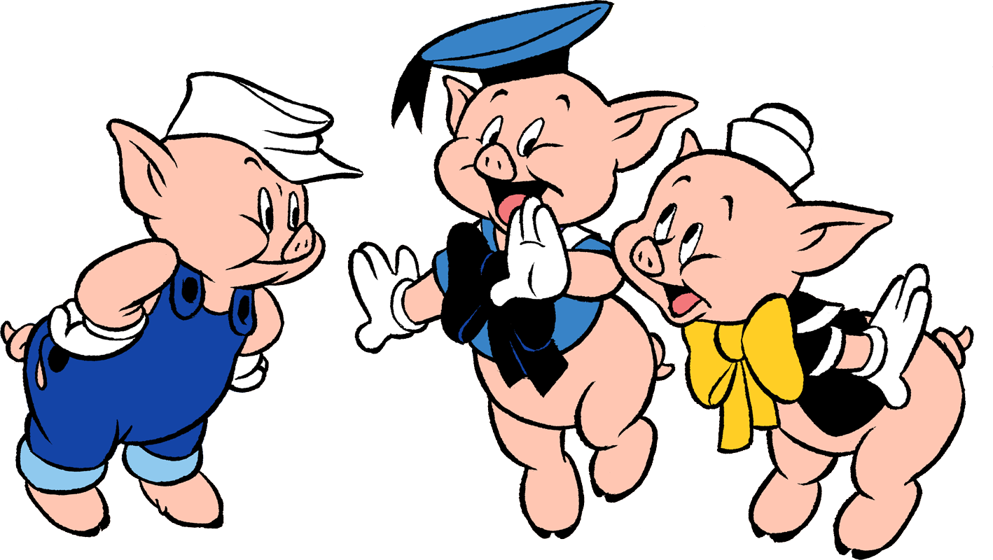 Les Trois Petits Cochons - Dessin d'Henrieke Goorhuis